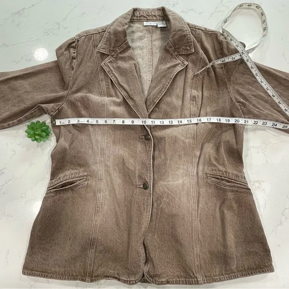 Vintage Newport News Jeanology Collection Nutmeg Denim Jean Jacket - Picture 6 of 8